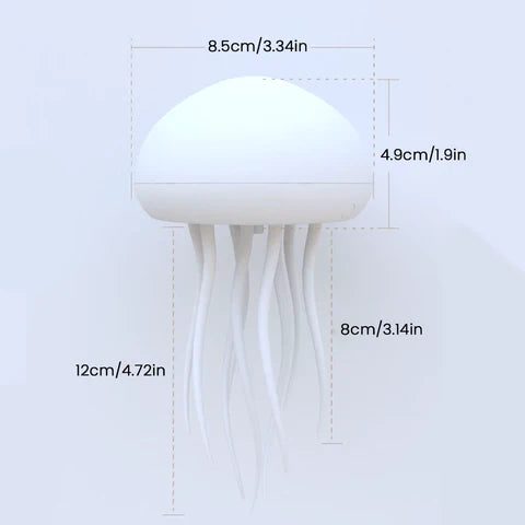 Calmjelly LED Jellyfish Lamp – Color-Changing RGB Voice-Activated Night Light